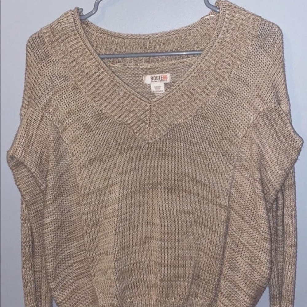 Route 66 tan sweater